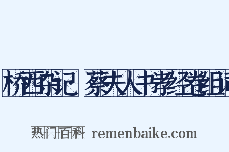 桥西杂记·蔡夫人书孝经卷组词是什么意思的图片